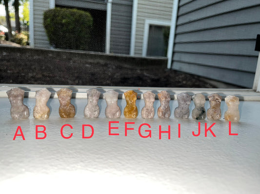 Mini Pink Amethyst Goddess Bodies
