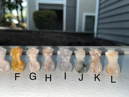 Mini Pink Amethyst Goddess Bodies