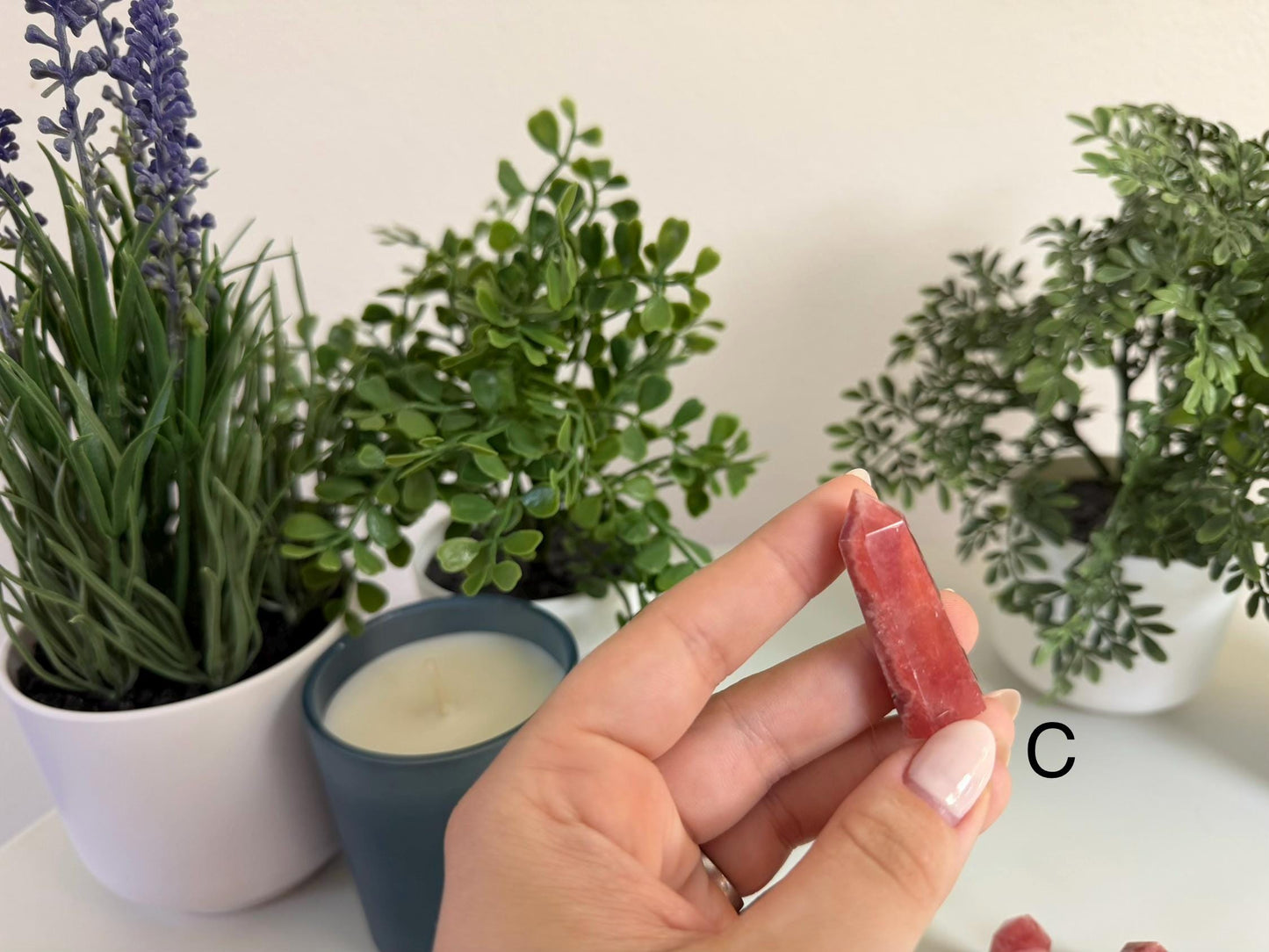Rhodochrosite Crystal Point Tower