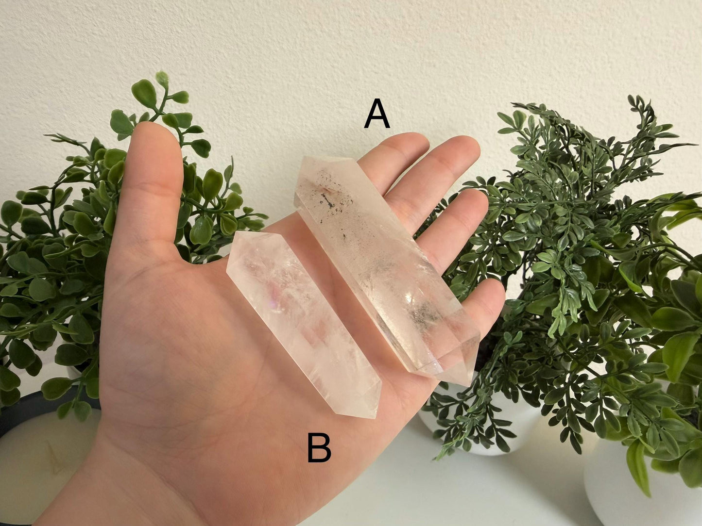 Clear Quartz Double Terminated Points