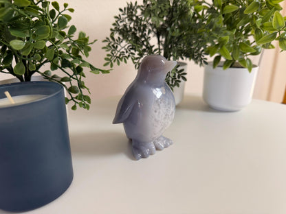 Agate Penguin Carving
