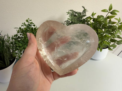 Clear Quartz Heart Bowl