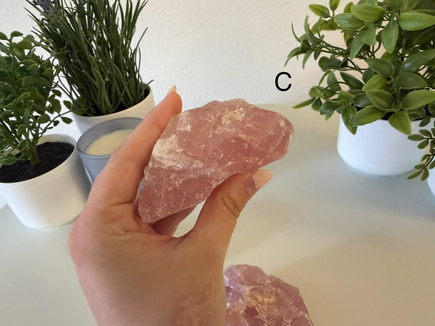 Raw Rose Quartz Chunk