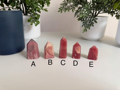 Rhodochrosite Crystal Point Tower
