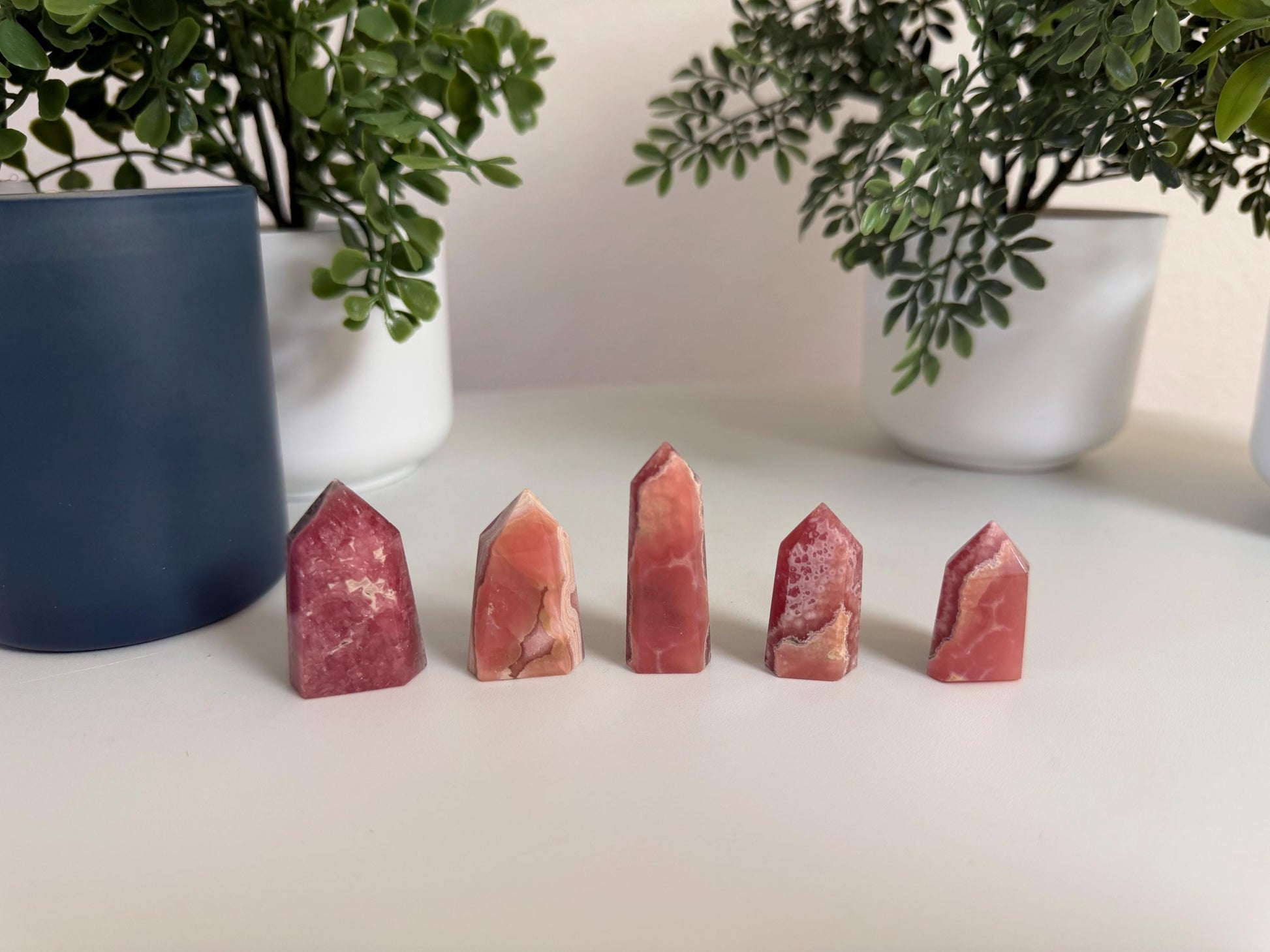 Rhodochrosite Crystal Point Tower