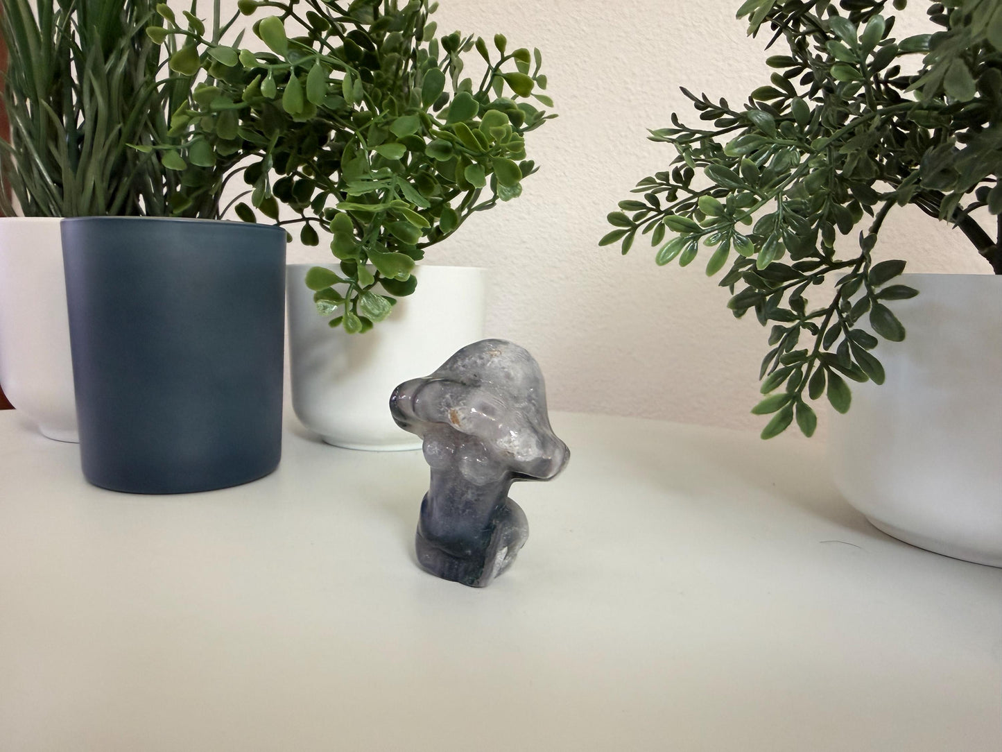 Moss Agate Mushroom Goddess Bodies