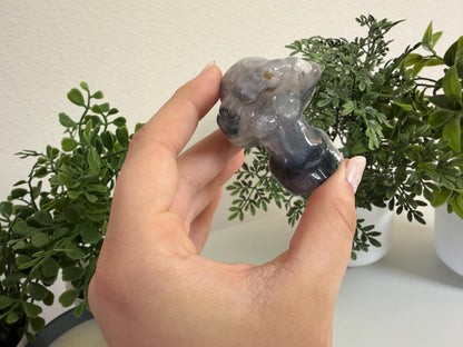 Moss Agate Mushroom Goddess Bodies