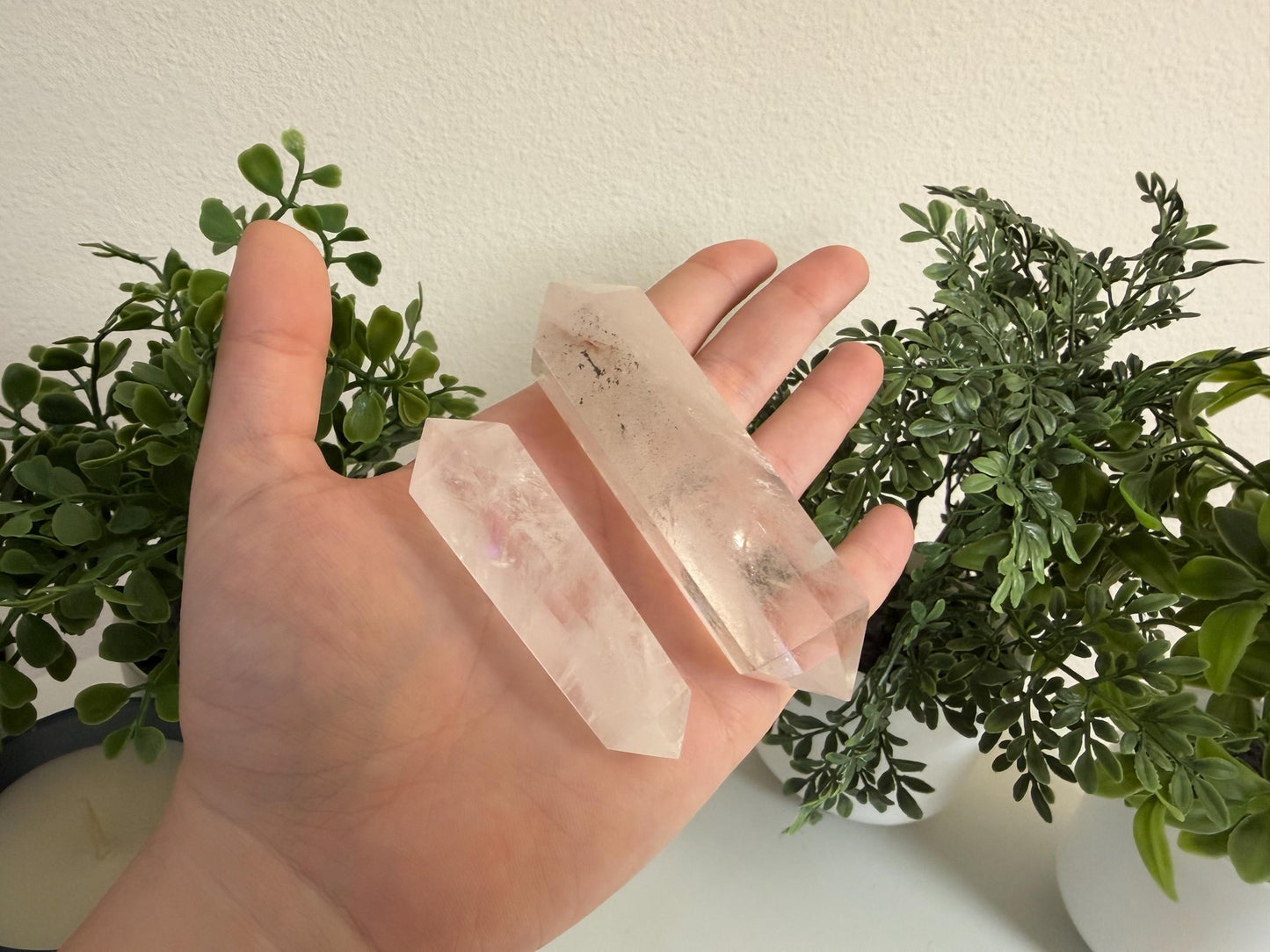 Clear Quartz Double Terminated Points