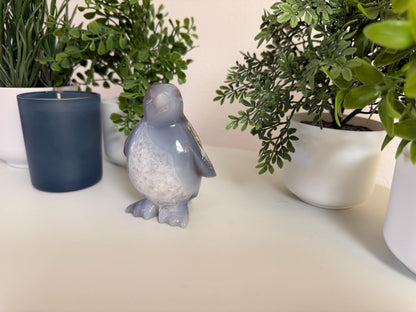 Agate Penguin Carving