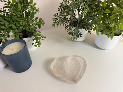 Clear Quartz Heart Bowl