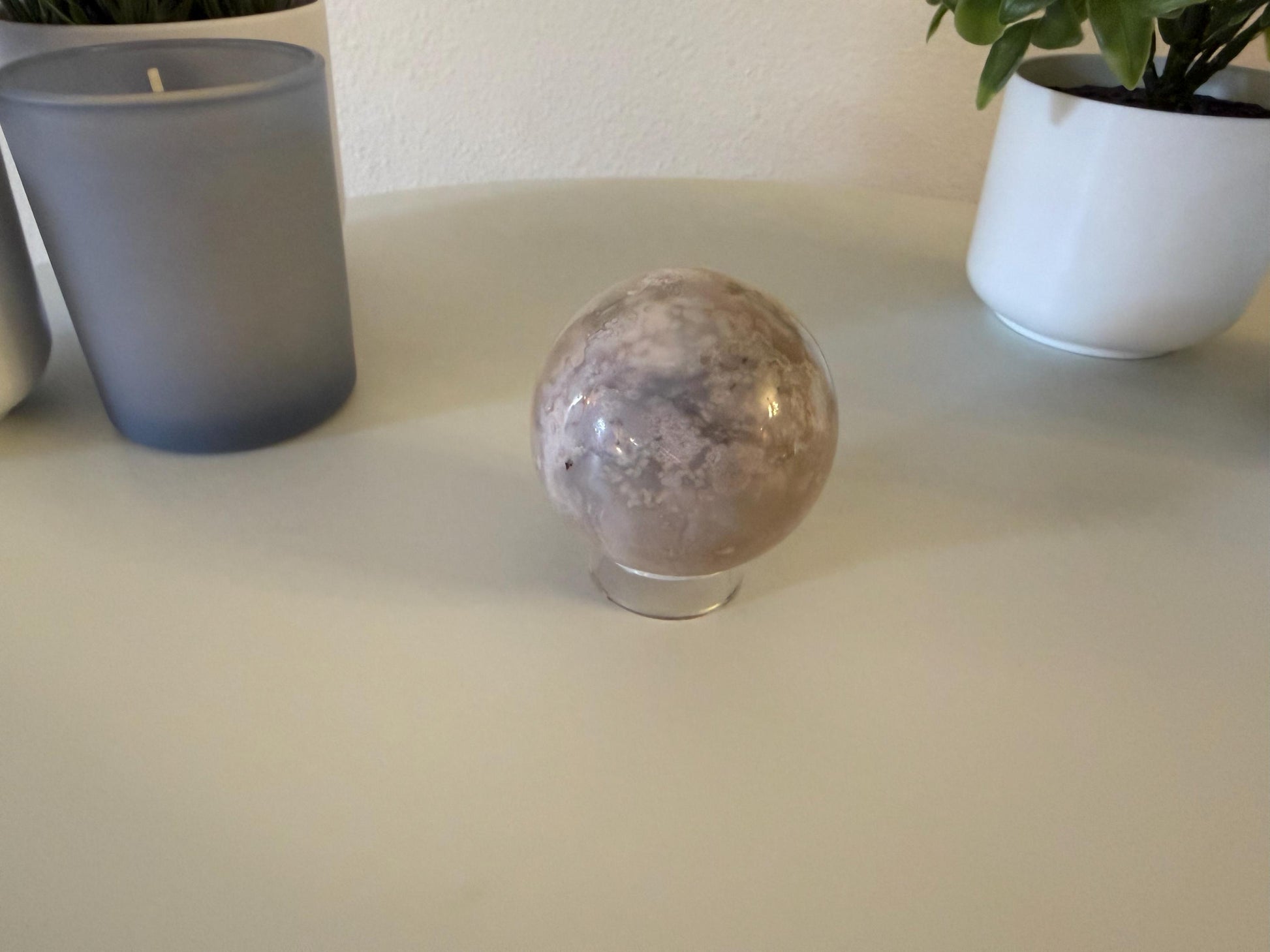 Flower Agate Sphere