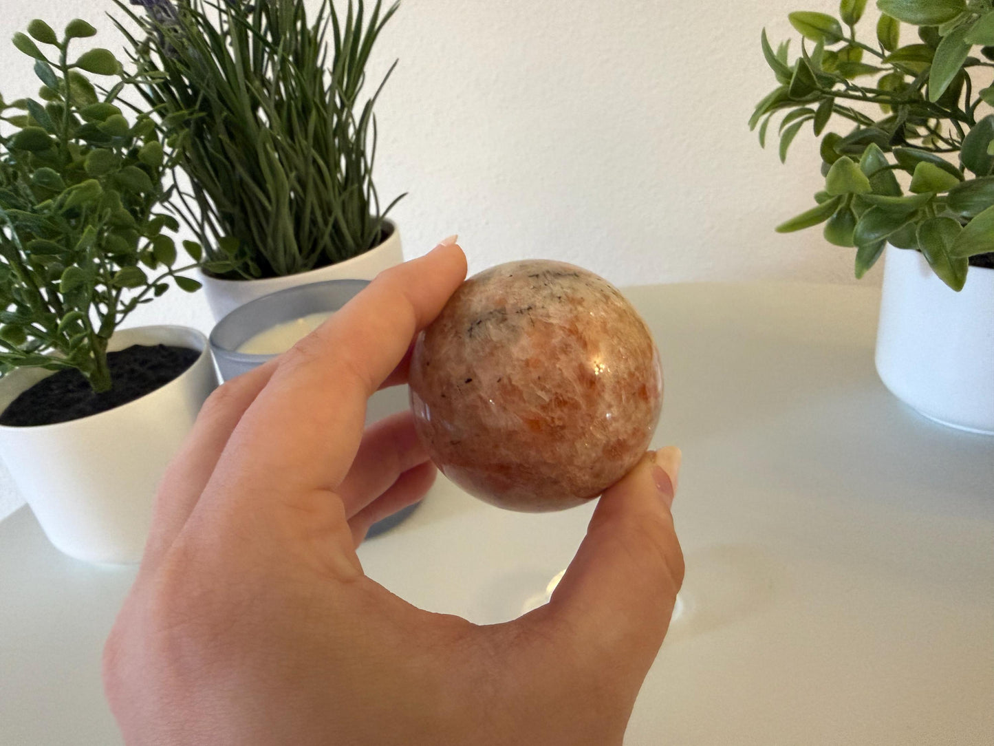 Polished Sunstone Sphere