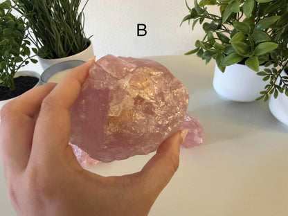 Raw Rose Quartz Chunk