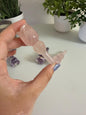 Mini Crystal Rose Carving | Rose Quartz or Chevron Amethyst