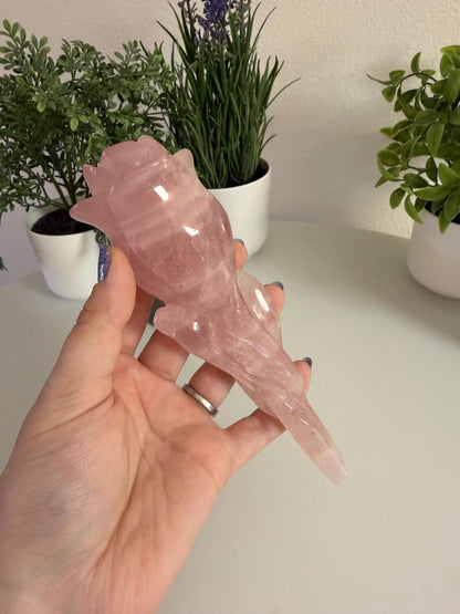 Rose Quartz Long Stem Rose