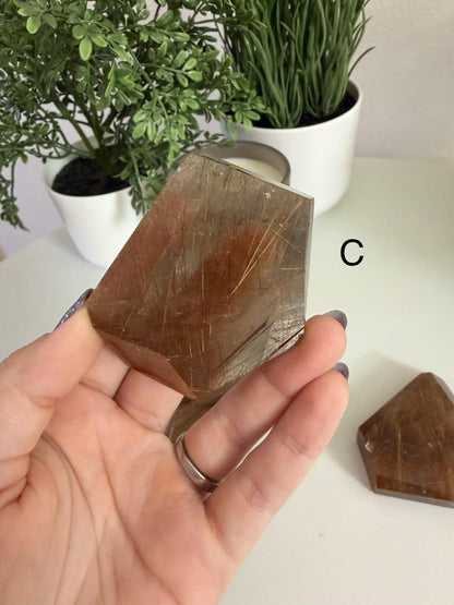 Golden Rutilated Quartz Freeform