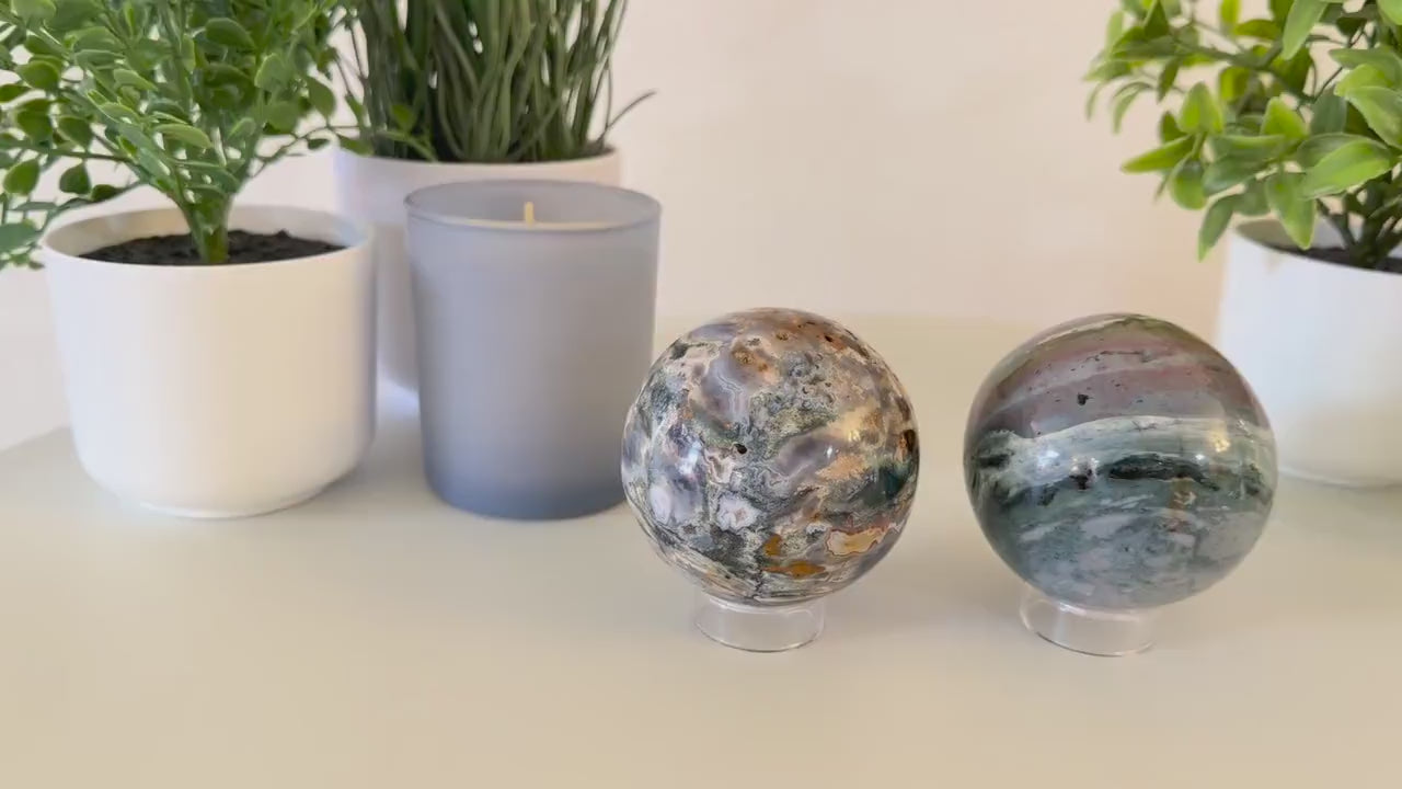 Ocean Jasper Spheres
