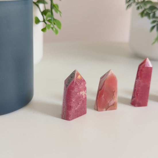 Rhodochrosite Crystal Point Tower