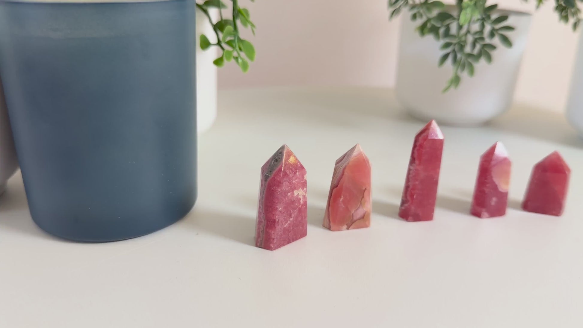 Rhodochrosite Crystal Point Tower