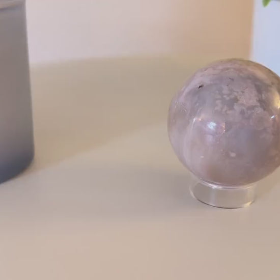 Flower Agate Sphere
