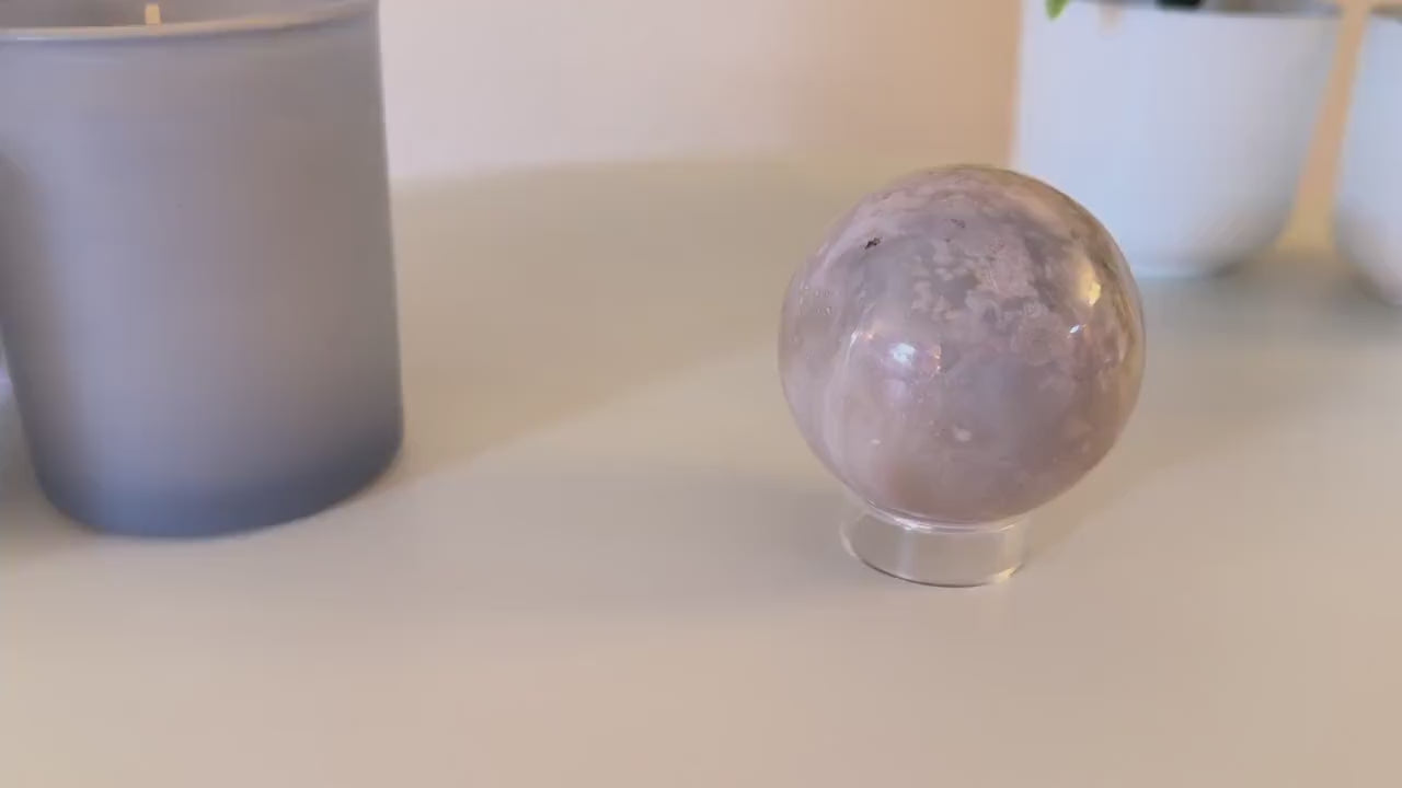 Flower Agate Sphere