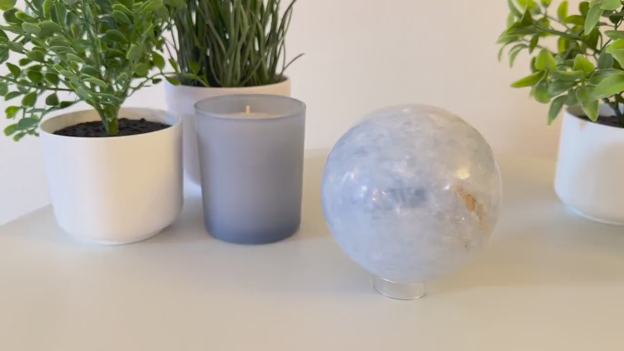 Blue Celestite Sphere