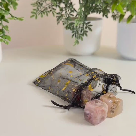 Flower Agate Cube