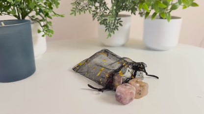 Flower Agate Cube