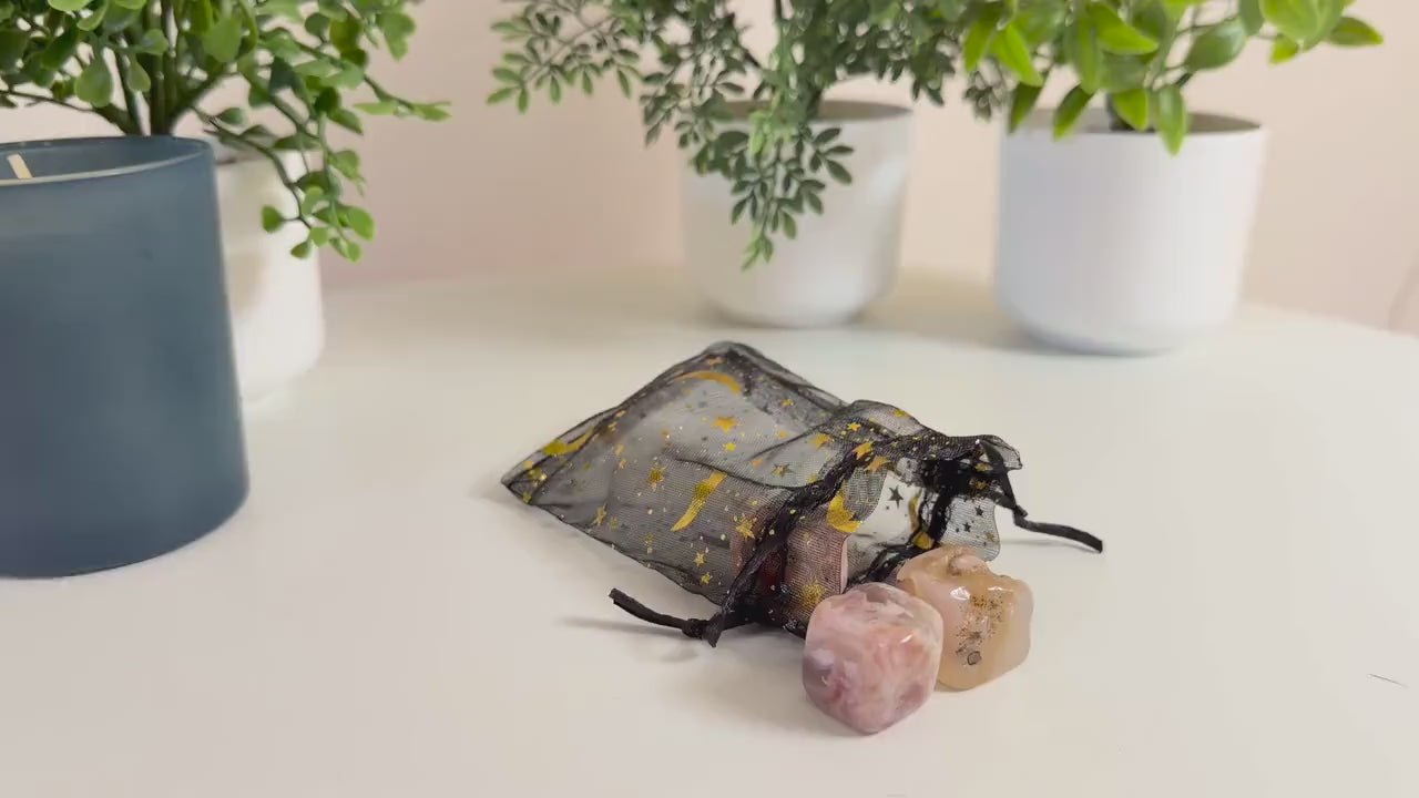 Flower Agate Cube